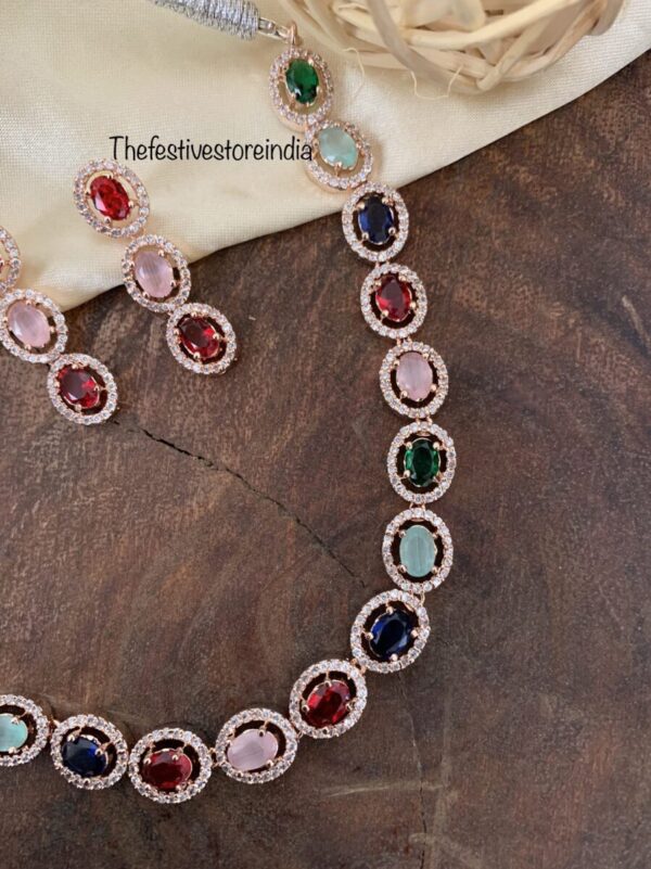 Rose gold multicolour set