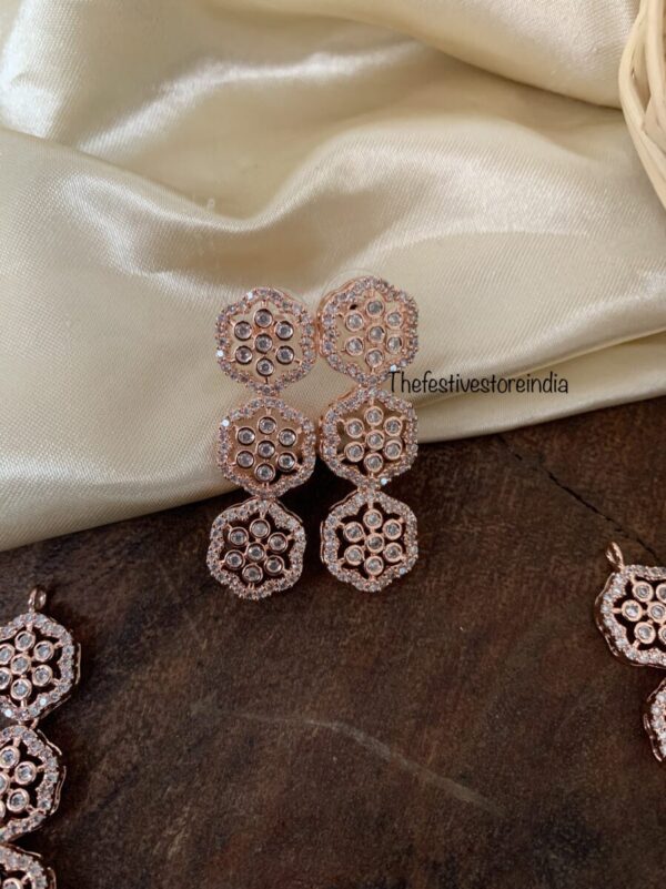 Floral rose gold