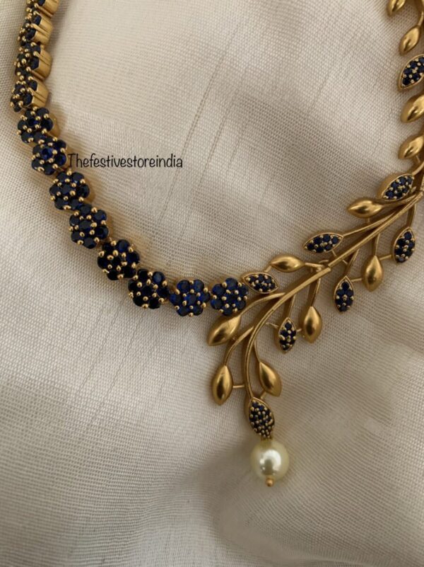 Leafy diamonds - Blue