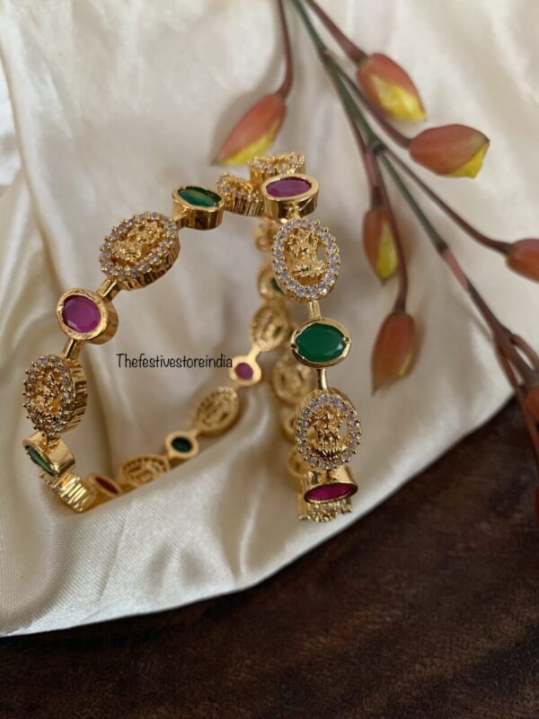 Gold look alike lakshmi bangles