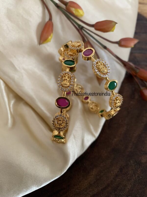 Gold look alike lakshmi bangles