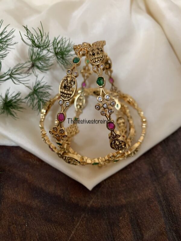 Premium polish lakshmi floral bangles
