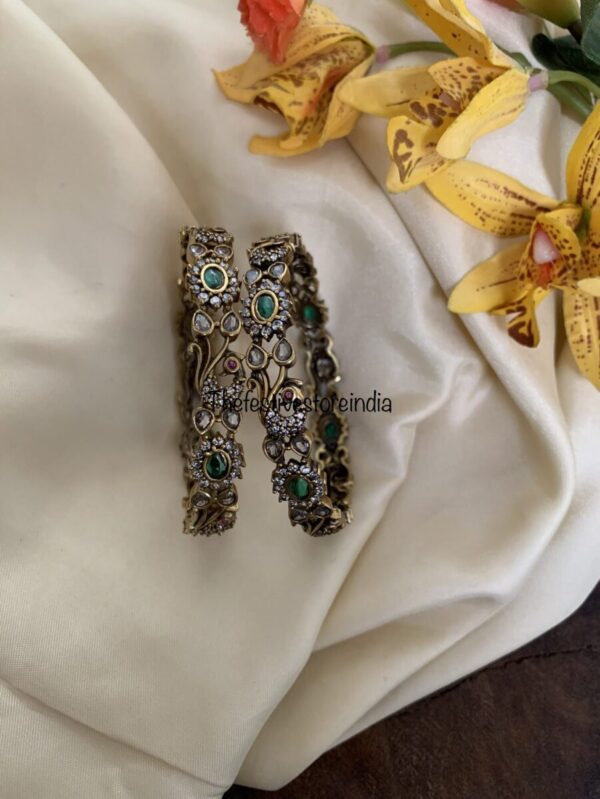 Victorian Navilu floral bangles