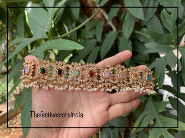 AD Navarathna Choker set