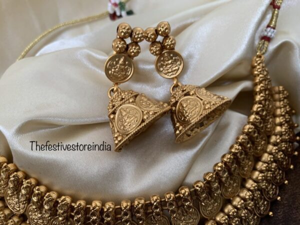 Two layer heavy high neck kaasu choker set
