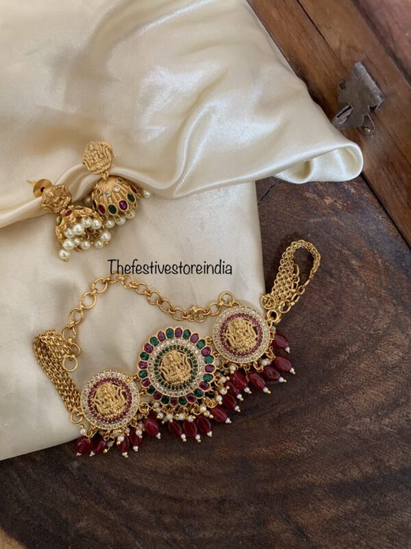 Lakshmi Maroon choker set