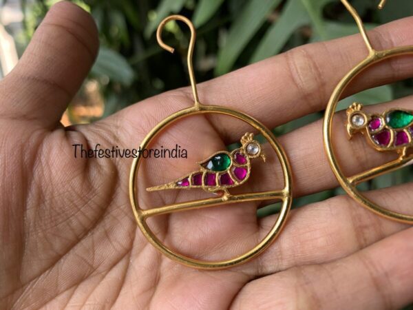 Contemporary yet traditional jadau earrings