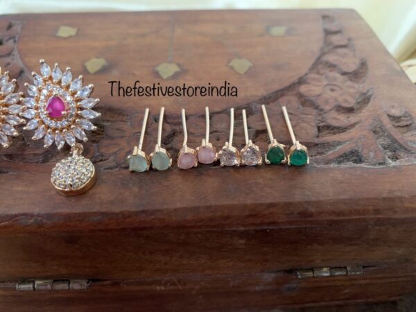 Rose gold interchangeable drops