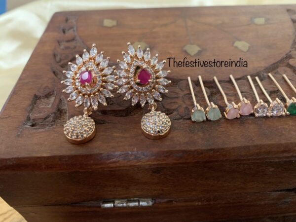 Rose gold interchangeable drops