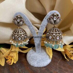 Victorian Mint drops jhumkas