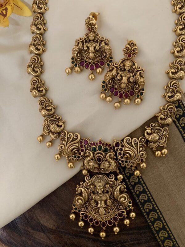 Antique Lakshmi haaram set