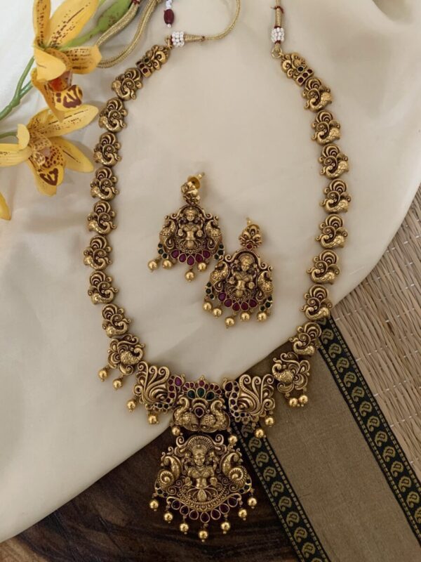 Antique Lakshmi haaram set