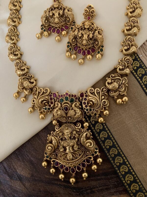 Antique Lakshmi haaram set