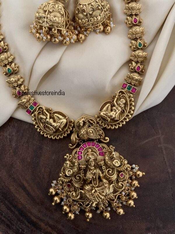 3D lakshmi haaram set
