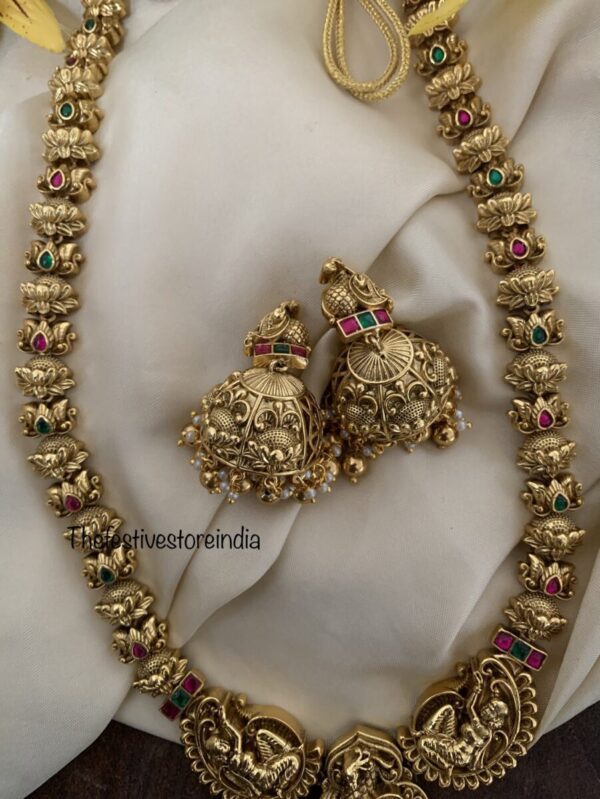 3D lakshmi haaram set