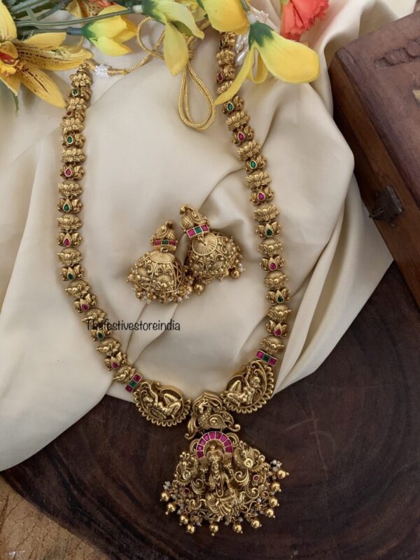 3D lakshmi haaram set