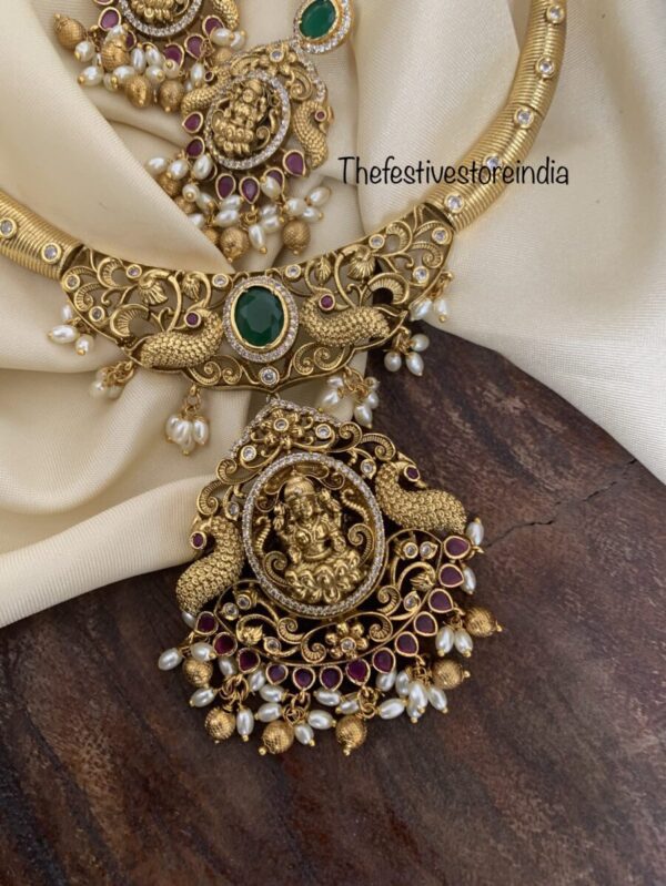 Lakshmi rice pearls kanti set