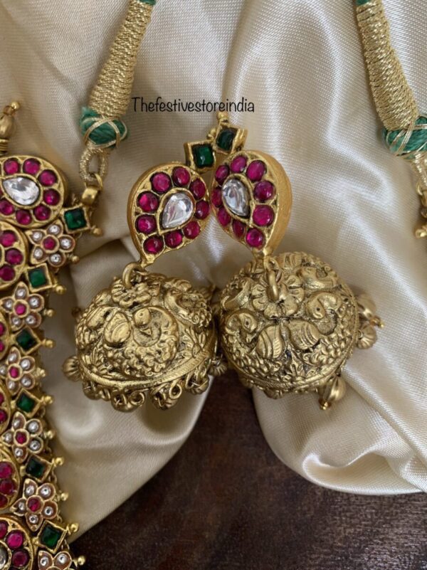 Mid Length Jadau mango haaram set