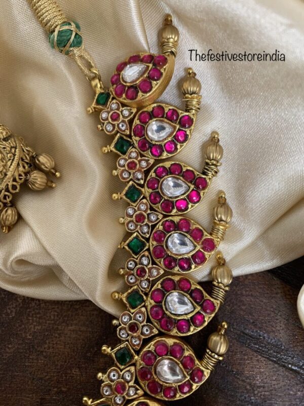 Mid Length Jadau mango haaram set