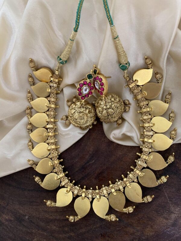 Mid Length Jadau mango haaram set