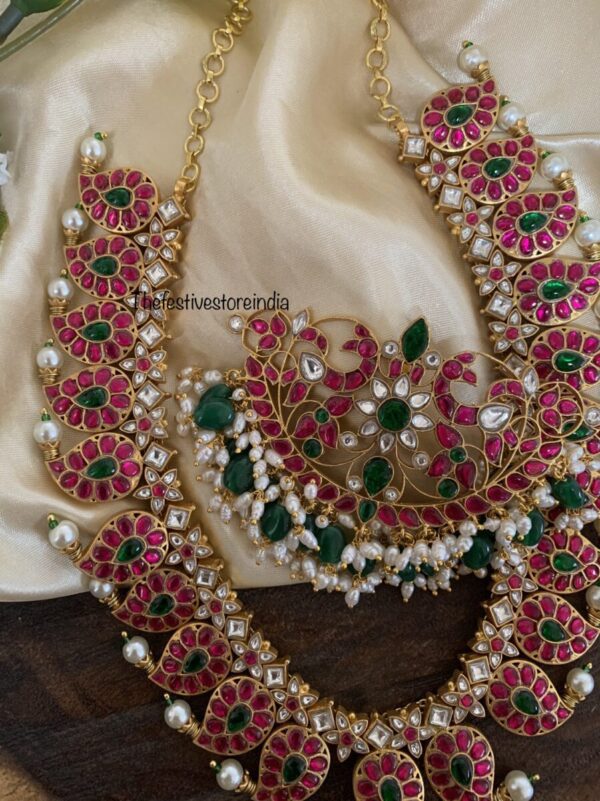 Made to order detachable pendant jadau mango haara