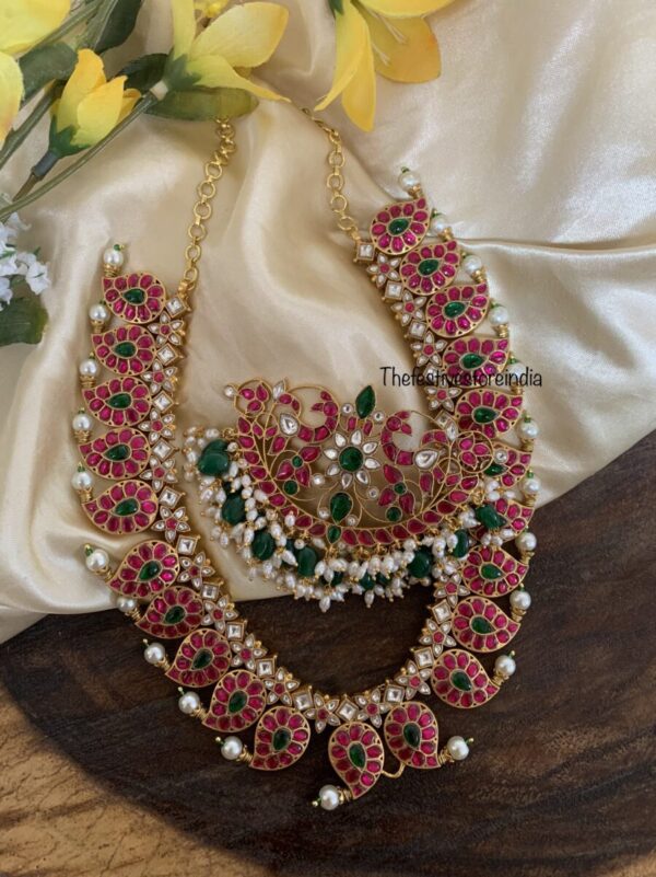 Made to order detachable pendant jadau mango haara