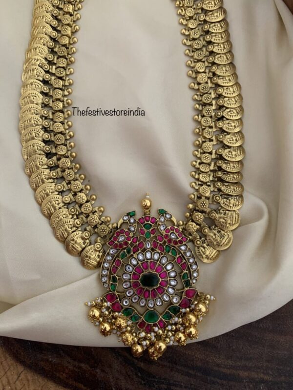 Antique finish Jadau Gandaberunda haram