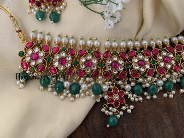 Jadau kundan choker set
