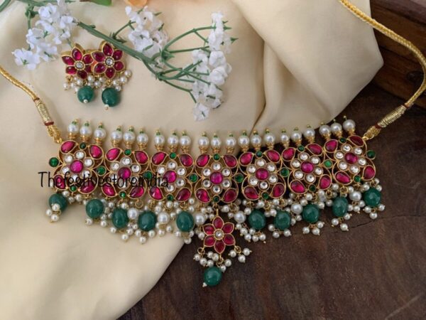 Jadau kundan choker set