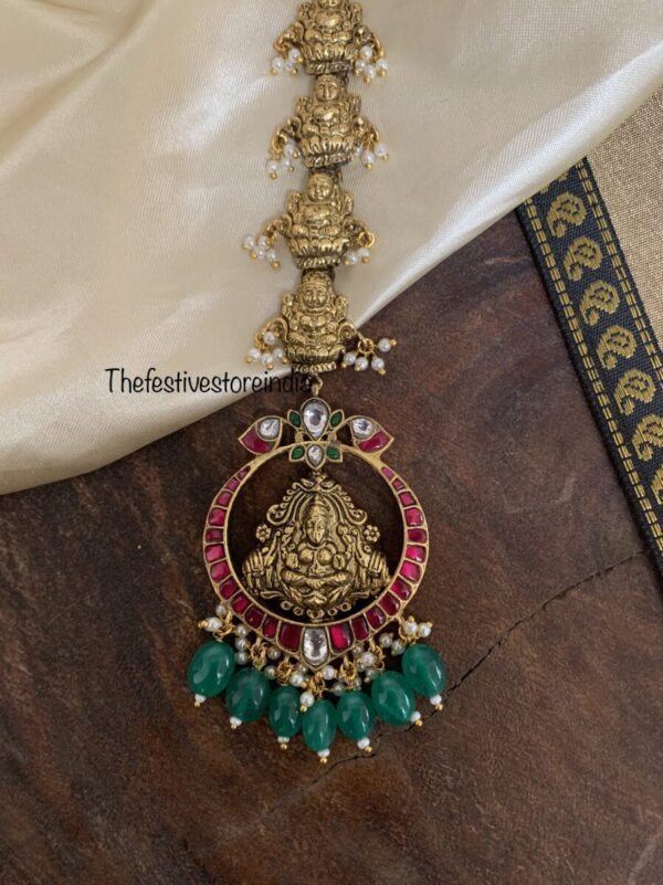 Antique lakshmi Jadau Maangtikka