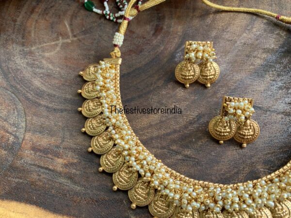 Kerala style lakshmi necklace set