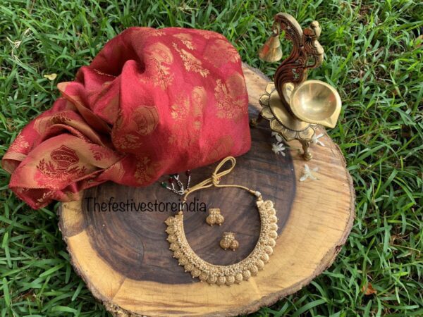 Kerala style lakshmi necklace set