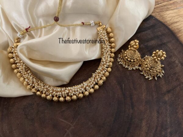 Samantha pearls necklace set