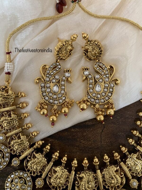 Premium nagasi work short necklace