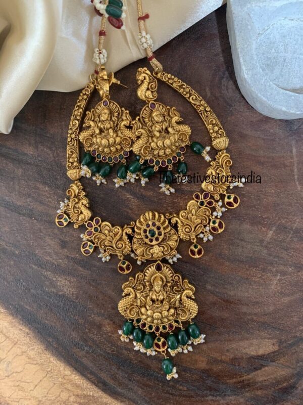 Antique lakshmi green drops