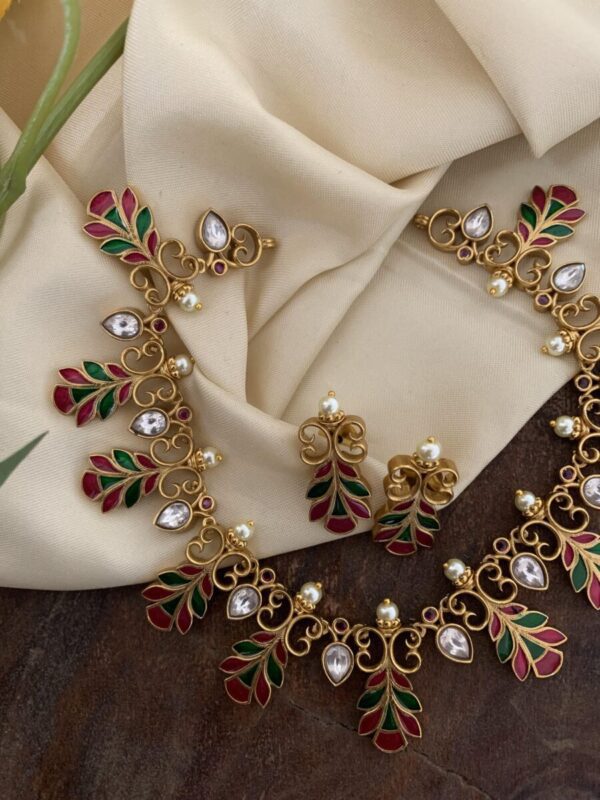 Floral kundan set