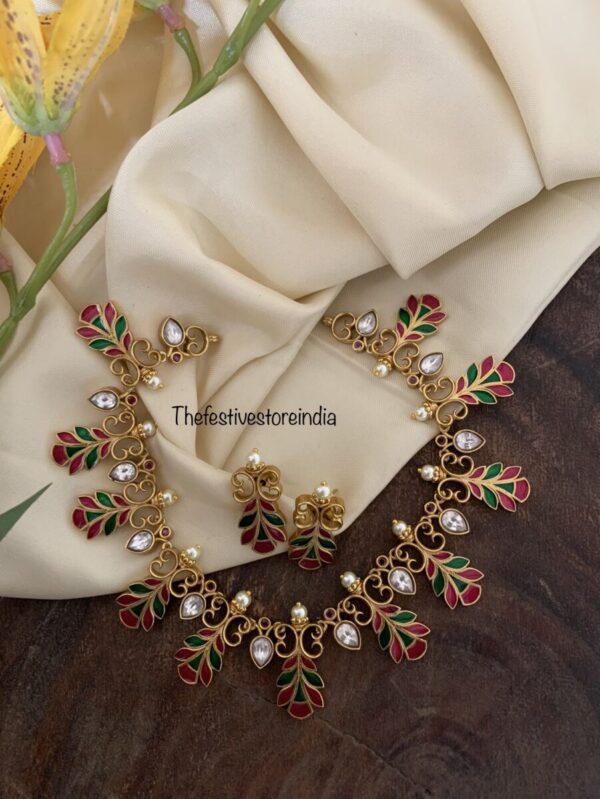 Floral kundan set