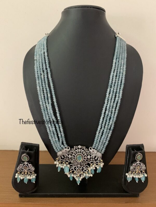 Blue Victorian Haaram set