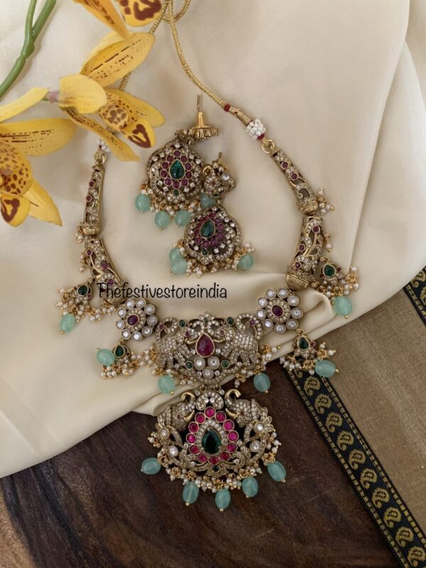 Victorian mint kanti set