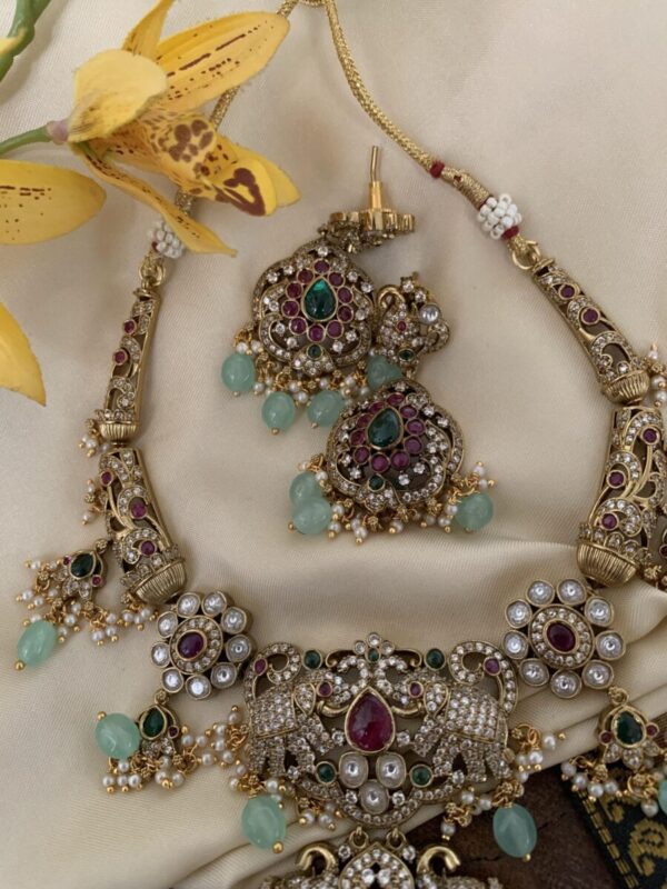Victorian mint kanti set