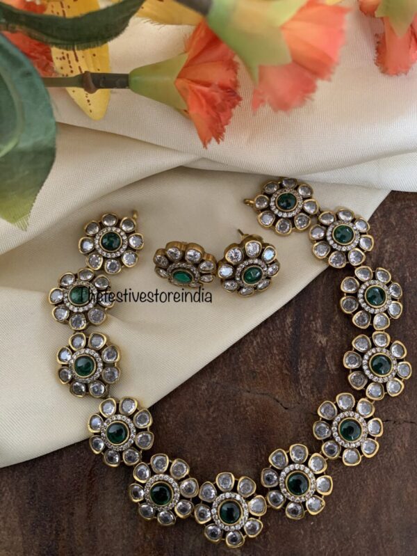 Floral victorian green set