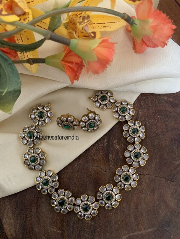 Floral victorian green set