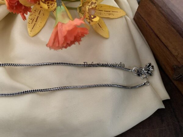 Simple oxidised anklets