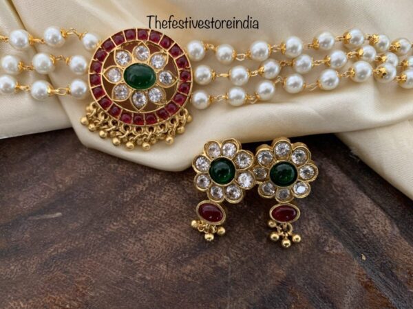 Star pearls choker set