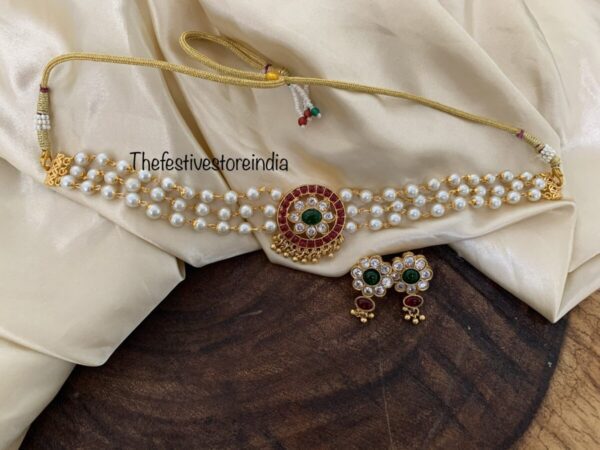 Star pearls choker set