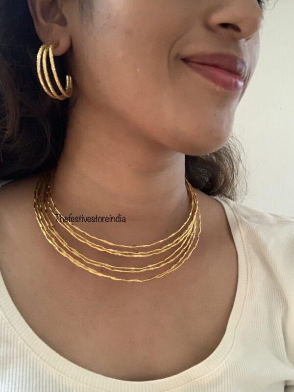 Neckcuff earrings set