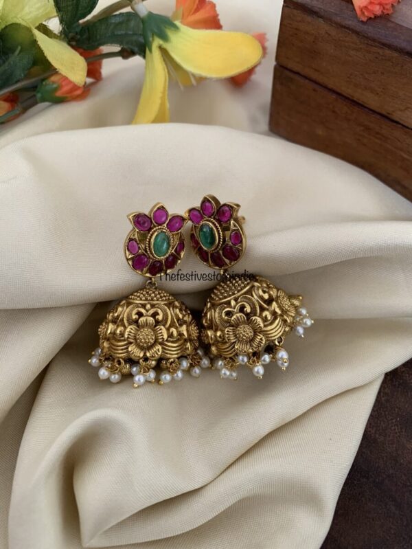Kemp and Green jhumkas