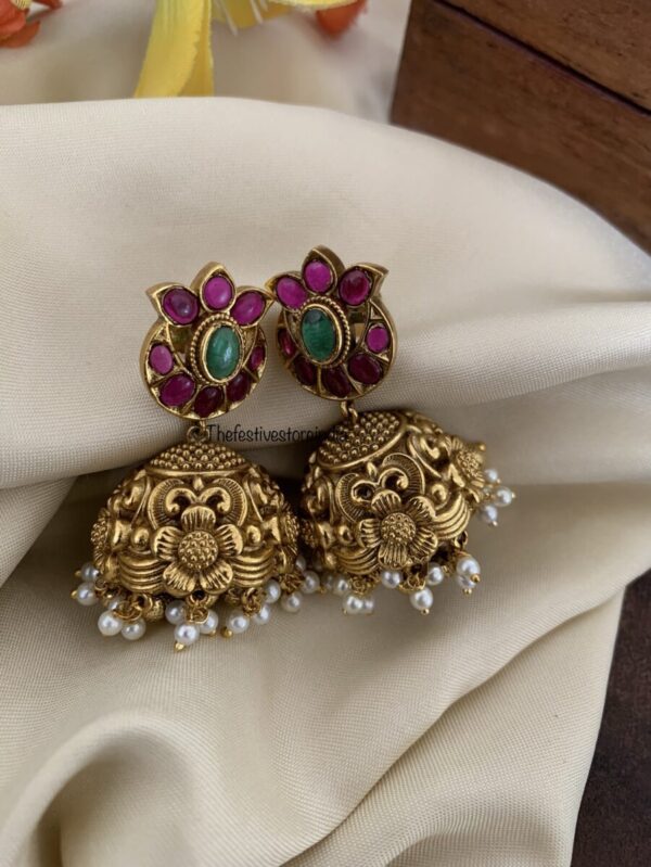 Kemp and Green jhumkas
