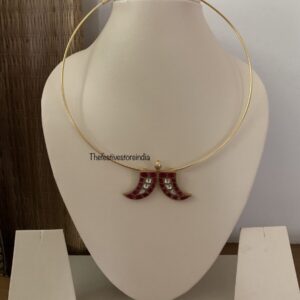 Kundan jadau Huli uguru with hasli (Unisex jewelry)