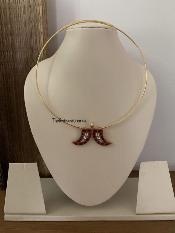 Kundan jadau Huli uguru with hasli (Unisex jewelry)